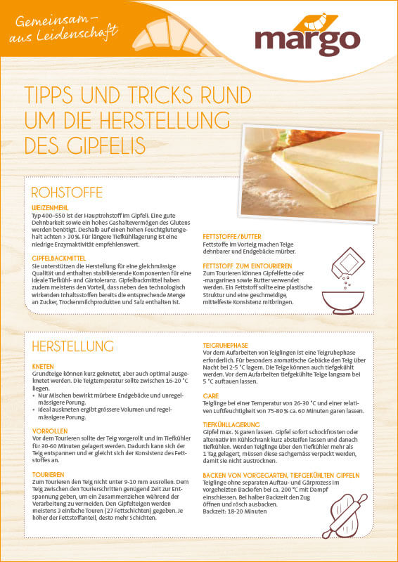 Herstellung des Gipfelis